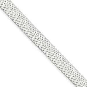 Men's 8.75mm, Sterling Silver Solid Herringbone Chain Necklace, 20in